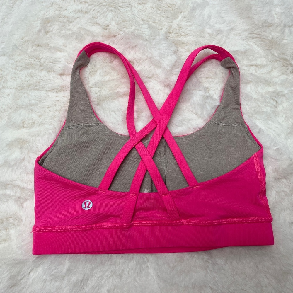 lululemon Highlight Pink Energy Bra 4